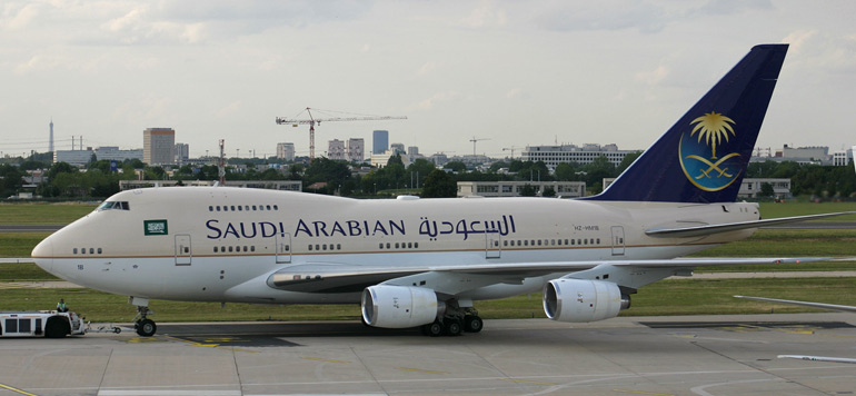 avion saoudien