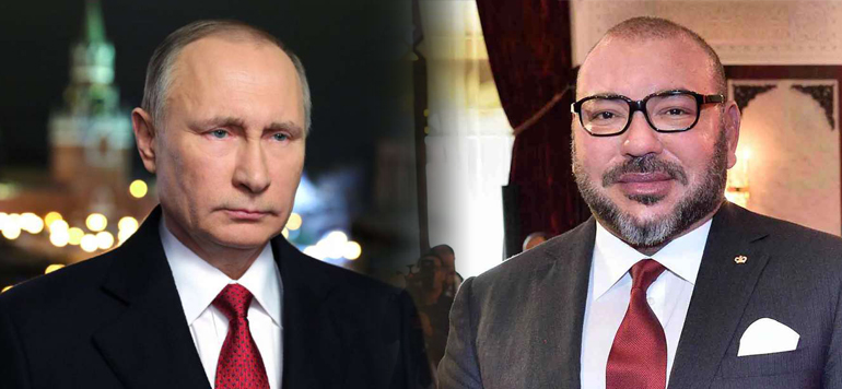 SM le Roi felicite M. Vladimir Poutine
