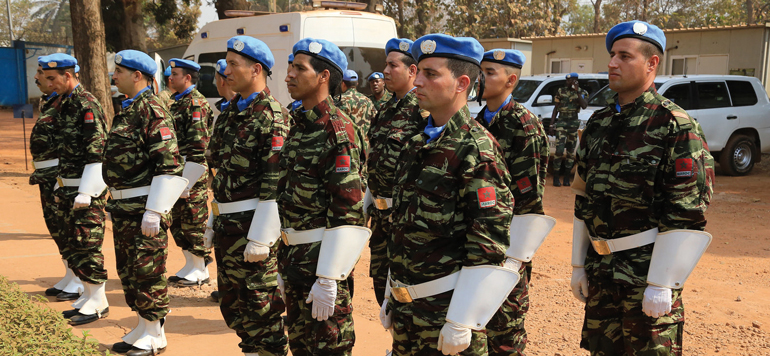les Casques bleus marocains