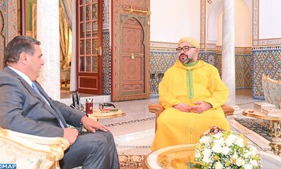 SM le Roi recoit Aziz akhanouch