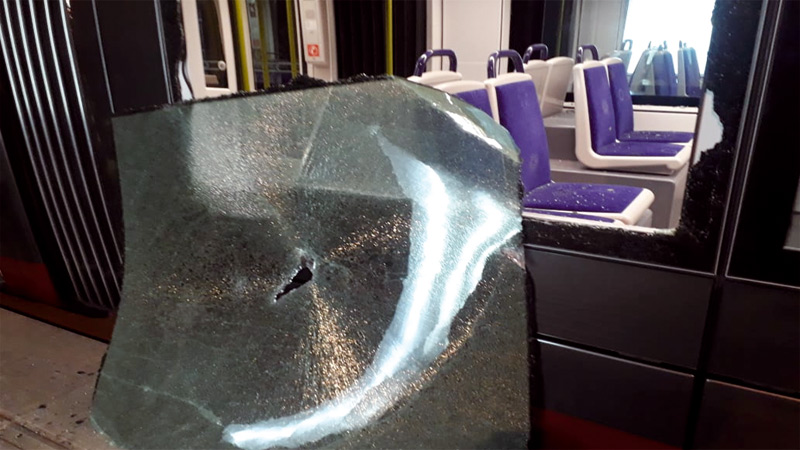 Tramway vandalisé CASA