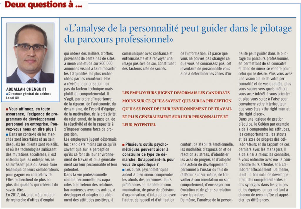 Outils psychometriques