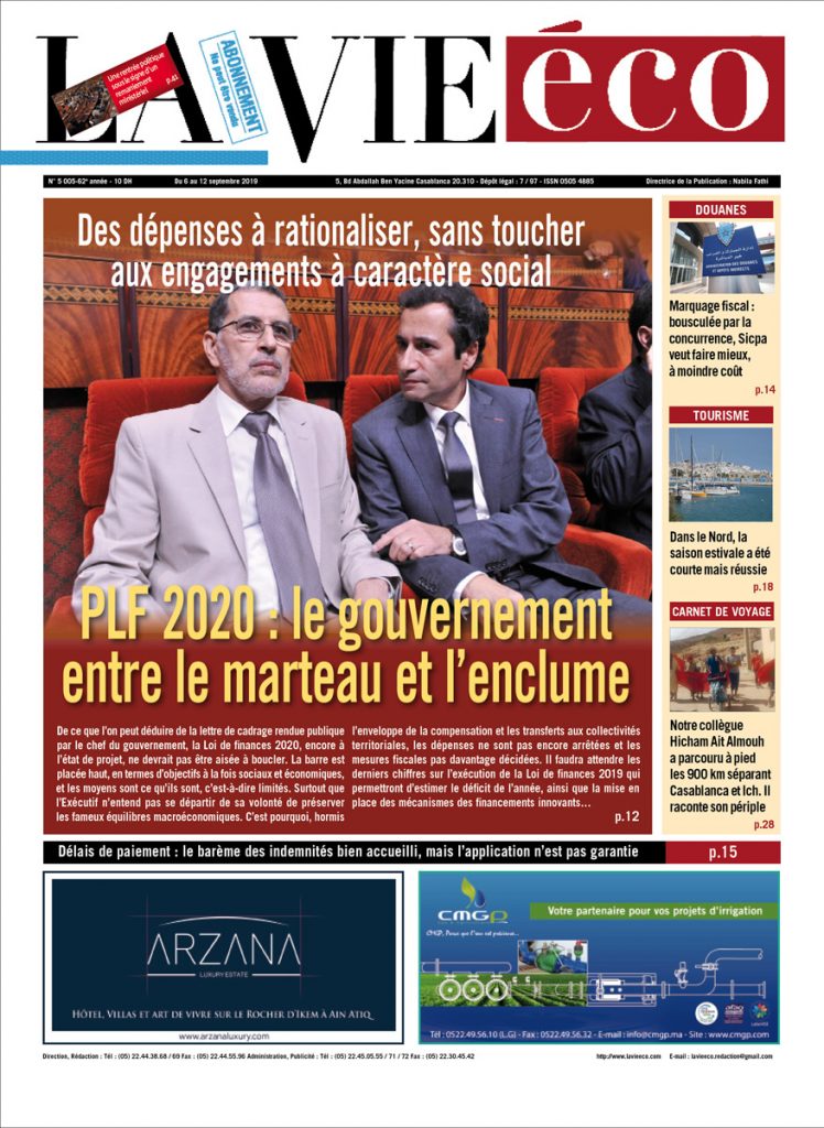 La UNE La Vie eco septembre