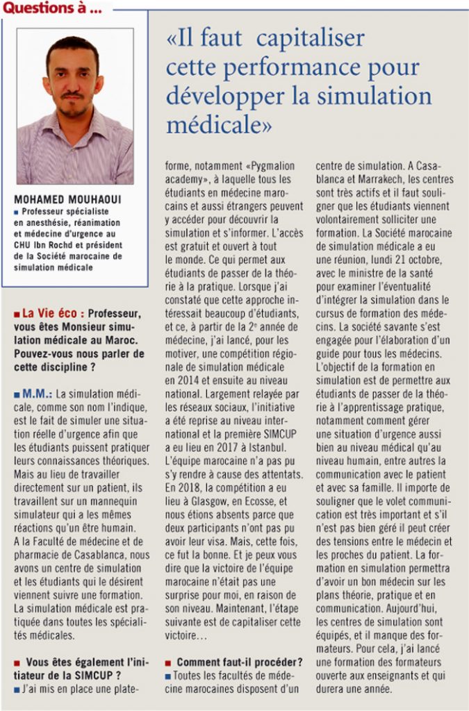 SIMCUP 2019 Médecine
