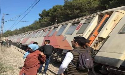 Déraillement d'un train près de Bouskoura