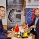 Mohamed Amine Zariat, president de Tibu Maroc et Jeff Golner, president de STEM Sports USA lors de signature de convention