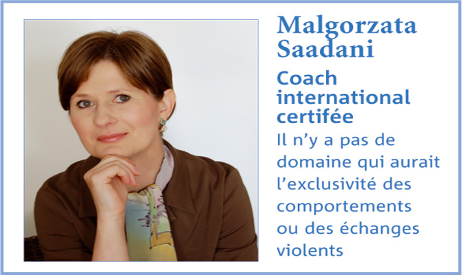 violence verbale au travail : Le point de vue de Malgorzata Saadani, coach international certifiée ICC