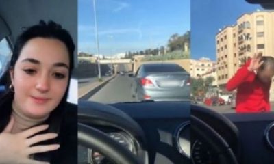 Jeune fille harcelée sur la route à Casablanca