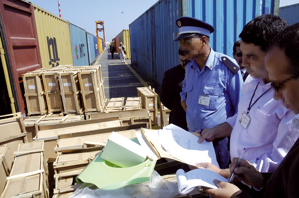 Douane Controle des importations
