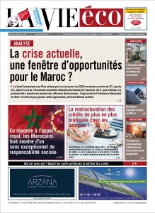 La Une de La Vie éco du 20 Mars 2020