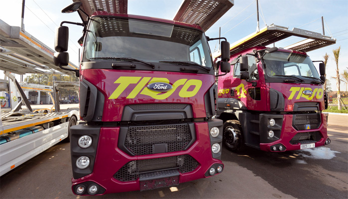 SCAMA livre 17 camions porte-voitures à Tirso Maroc