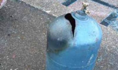 Explosion de bonbonnes de gaz