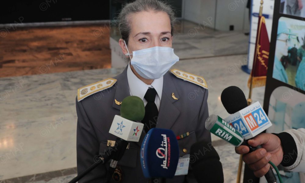 colonel Fadoua Bennani, de la direction générale des services sociaux des FAR en charge des opérations de maintien de la paix.