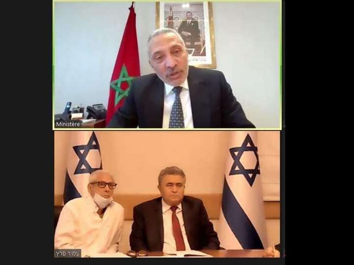 Moulay Hafid Elalamy et Amir Peretz