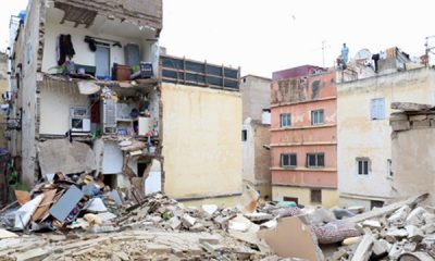 Maison menaçant ruine