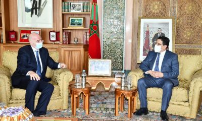 Nasser Bourita et Gianni Infantino