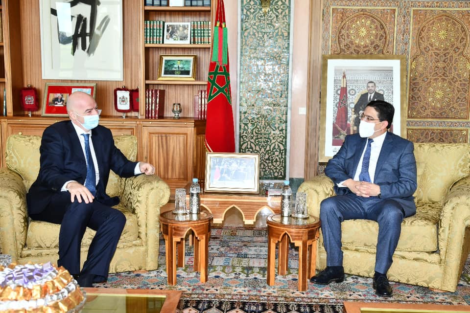 Nasser Bourita et Gianni Infantino