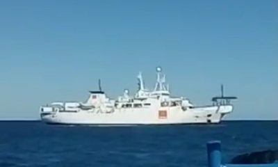 Le navire câblier spécialisé dans les interventions sur les câbles sous marins