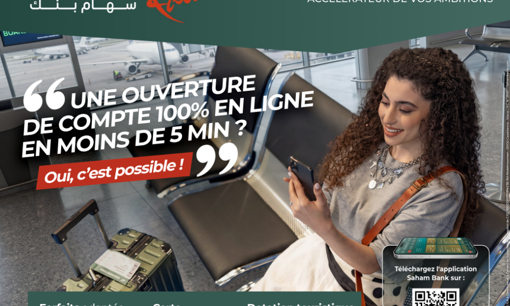 Saham Bank fait des 5 minutes, le nouveau standard de l’ouverture de compte bancaire 100% en ligne