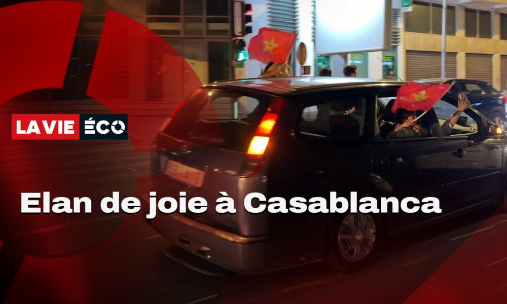 Les Casablancais en liesse après la qualification des Lions de l’Atlas en quarts de finale